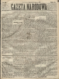 Gazeta Narodowa. 1881, nr 91