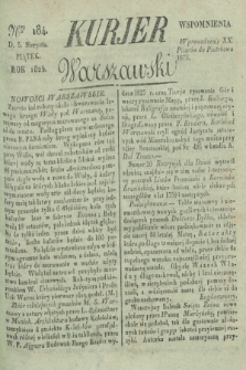 Kurjer Warszawski. 1825, Nro 184 (5 sierpnia)