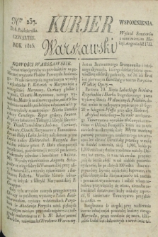 Kurjer Warszawski. 1825, Nro 237 (6 października)