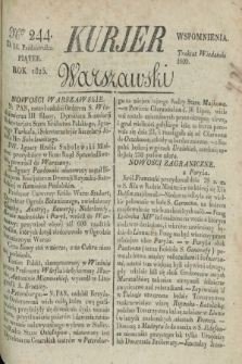 Kurjer Warszawski. 1825, Nro 244 (14 października)