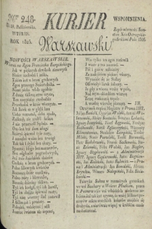 Kurjer Warszawski. 1825, Nro 248 (18 października)