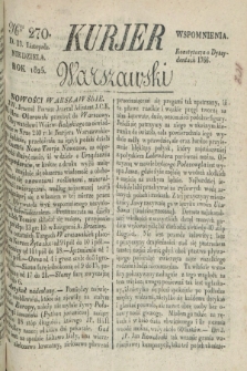 Kurjer Warszawski. 1825, Nro 270 (13 listopada)