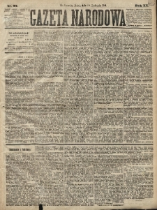 Gazeta Narodowa. 1881, nr 97