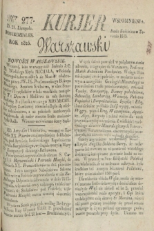 Kurjer Warszawski. 1825, Nro 277 (21 listopada)