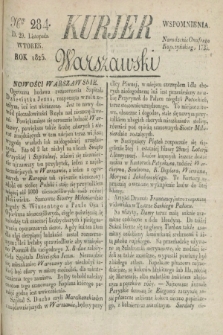Kurjer Warszawski. 1825, Nro 284 (29 listopada)