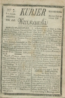 Kurjer Warszawski. 1826, Nro 7 (8 stycznia)