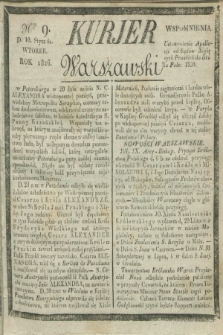 Kurjer Warszawski. 1826, Nro 9 (10 stycznia)