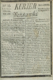 Kurjer Warszawski. 1826, Nro 16 (19 stycznia)