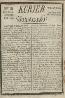 Kurjer Warszawski. 1826, Nro 19 (22 stycznia)