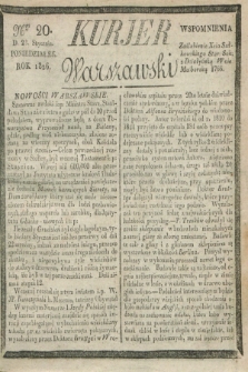 Kurjer Warszawski. 1826, Nro 20 (23 stycznia)