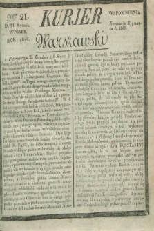 Kurjer Warszawski. 1826, Nro 21 (24 stycznia)