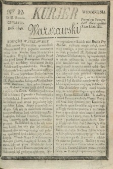 Kurjer Warszawski. 1826, Nro 22 (26 stycznia)