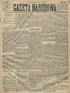 Gazeta Narodowa. 1881, nr 104