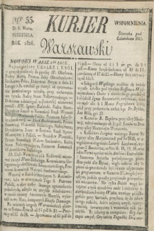 Kurjer Warszawski. 1826, Nro 55 (5 marca)