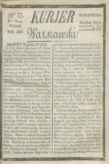 Kurjer Warszawski. 1826, Nro 57 (7 marca)