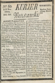 Kurjer Warszawski. 1826, Nro 60 (11 marca)