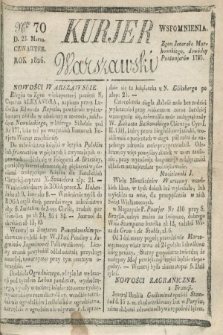 Kurjer Warszawski. 1826, Nro 70 (23 marca)