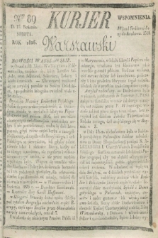 Kurjer Warszawski. 1826, Nro 89 (15 kwietnia)
