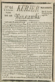 Kurjer Warszawski. 1826, Nro 94 (21 kwietnia)