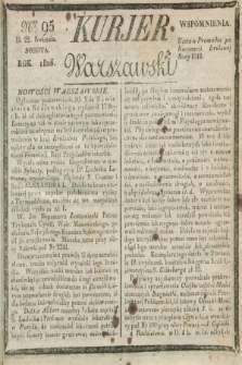 Kurjer Warszawski. 1826, Nro 95 (22 kwietnia)