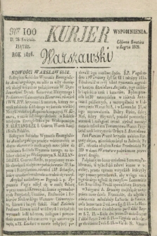 Kurjer Warszawski. 1826, Nro 100 (28 kwietnia)