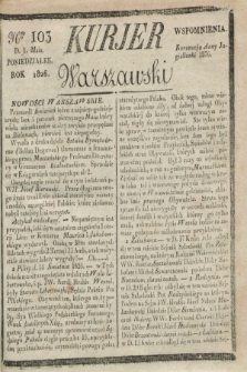 Kurjer Warszawski. 1826, Nro 103 (1 maja)