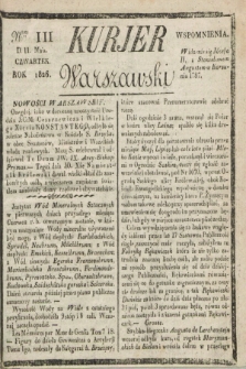 Kurjer Warszawski. 1826, Nro 111 (11 maja)