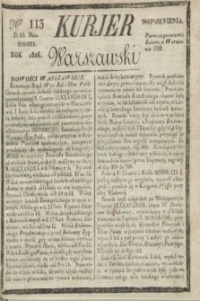 Kurjer Warszawski. 1826, Nro 113 (13 maja)
