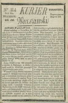 Kurjer Warszawski. 1826, Nro 114 (15 maja)