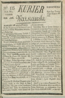 Kurjer Warszawski. 1826, Nro 115 (16 maja)