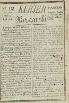 Kurjer Warszawski. 1826, Nro 118 (20 maja)