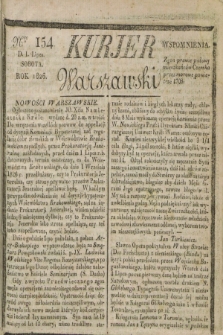 Kurjer Warszawski. 1826, Nro 154 (1 lipca)