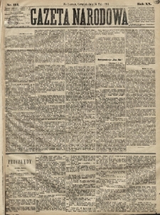 Gazeta Narodowa. 1881, nr 114