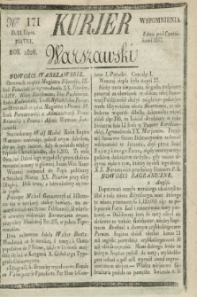 Kurjer Warszawski. 1826, Nro 171 (21 lipca)