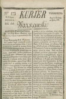 Kurjer Warszawski. 1826, Nro 173 (23 lipca)