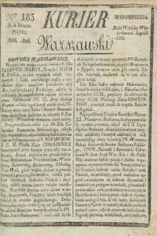 Kurjer Warszawski. 1826, Nro 183 (4 sierpnia)