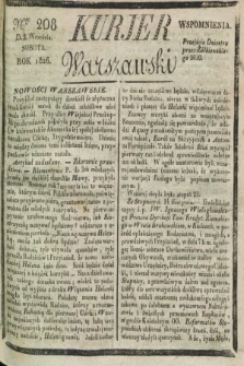 Kurjer Warszawski. 1826, Nro 208 (2 września)