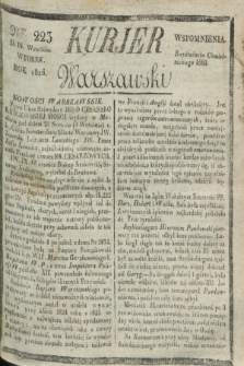 Kurjer Warszawski. 1826, Nro 223 (19 września)