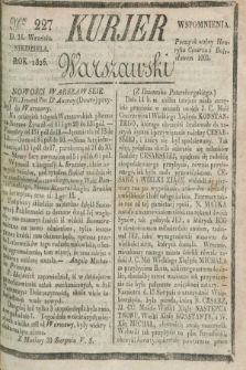 Kurjer Warszawski. 1826, Nro 227 (24 września)
