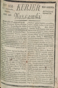 Kurjer Warszawski. 1826, Nro 238 (7 października)