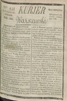 Kurjer Warszawski. 1826, Nro 241 (10 października)