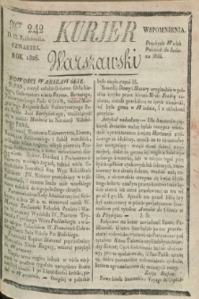 Kurjer Warszawski. 1826, Nro 242 (12 października)