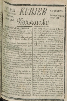 Kurjer Warszawski. 1826, Nro 247 (17 października)