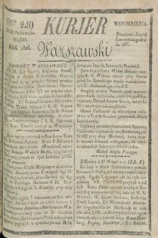 Kurjer Warszawski. 1826, Nro 249 (20 października)