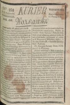 Kurjer Warszawski. 1826, Nro 252 (23 października)