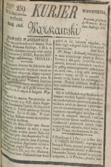 Kurjer Warszawski. 1826, Nro 259 (31 października)