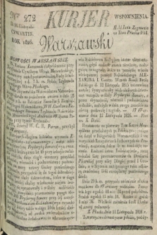 Kurjer Warszawski. 1826, Nro 272 (16 listopada)