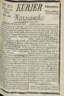 Kurjer Warszawski. 1826, Nro 273 (17 listopada)