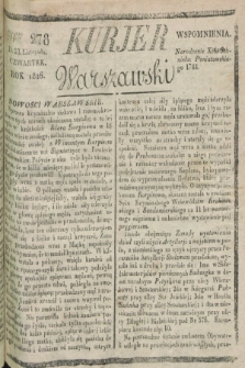 Kurjer Warszawski. 1826, Nro 278 (23 listopada)