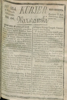 Kurjer Warszawski. 1826, Nro 284 (30 listopada)